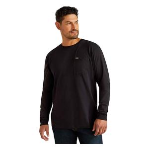 Rebar Long Sleeve Mens Pocket T-Shirt Black - Item # 51034
