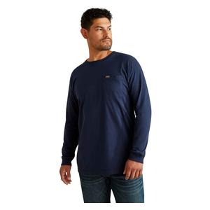 Rebar Long Sleeve Mens Pocket T-Shirt Navy - Item # 51034