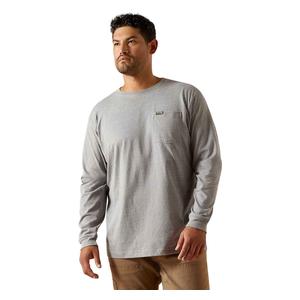 Rebar Long Sleeve Mens Pocket T-Shirt Hunter Gray - Item # 51034