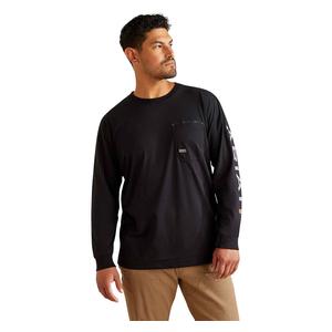 Rebar Workman Long Sleeve Mens T-Shirt Black - Item # 51035