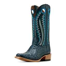 Futurity Outlaw 13-in Cowboy Boots Blue Full Quill Ostrich - Item # 51050