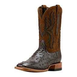 Drifter 11-in Cowboy Boots Espresso Full Quill Ostrich - Item # 51051