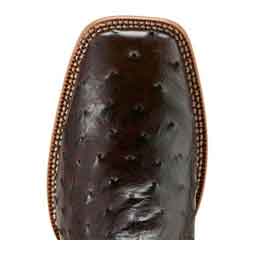Drifter 11-in Cowboy Boots Espresso Full Quill Ostrich - Item # 51051