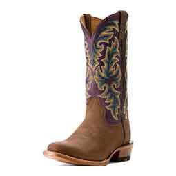 Futurity Champ 13-in Cowboy Boot Dijon Roughout/Royal Purple - Item # 51056