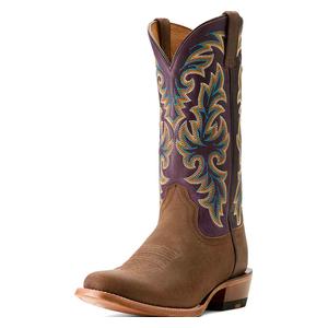 Futurity Champ 13-in Cowboy Boot Dijon Roughout/Royal Purple - Item # 51056