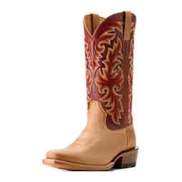 Futurity Champ 13-in Cowboy Boot Flax Tan/Red - Item # 51056