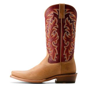 Futurity Champ 13-in Cowboy Boot Flax Tan/Red - Item # 51056