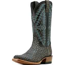 Futurity Showman 13-in Cowboy Boots Cape Gray Buffalo/Raven Black - Item # 51057