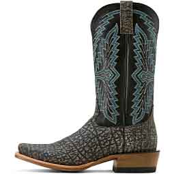 Futurity Showman 13-in Cowboy Boots Cape Gray Buffalo/Raven Black - Item # 51057