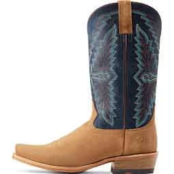 Futurity Showman 13-in Cowboy Boots Dijon Roughout/Blue - Item # 51057