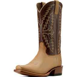 Futurity Showman 13-in Cowboy Boots Flaxen Tan/Enduring Chocolate - Item # 51057
