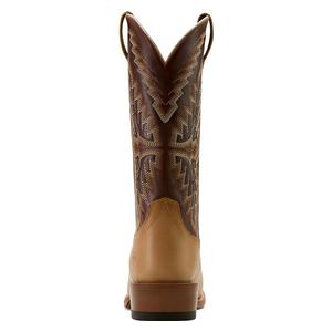 Futurity Showman 13-in Cowboy Boots Flaxen Tan/Enduring Chocolate - Item # 51057