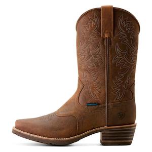 Hybrid Roughstock 12-in Square Toe Waterproof Cowboy Boots Brown - Item # 51063