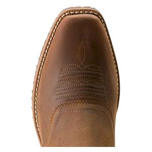 Hybrid Roughstock 12-in Square Toe Waterproof Cowboy Boots Brown - Item # 51063