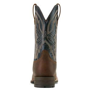 Hybrid Ranchwork 11-in Waterproof Cowboy Boots Taupe/Dark Denim - Item # 51065