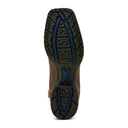 Hybrid Ranchwork 11-in Waterproof Cowboy Boots Taupe/Dark Denim - Item # 51065