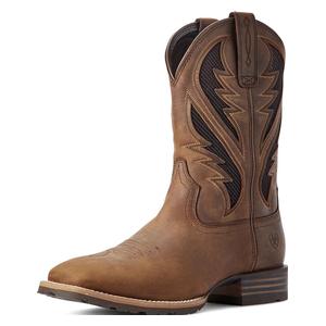 Hybrid VentTEK 11-in Cowboy Boots Distressed Tan - Item # 51068
