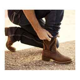 Hybrid VentTEK 11-in Cowboy Boots Distressed Tan - Item # 51068