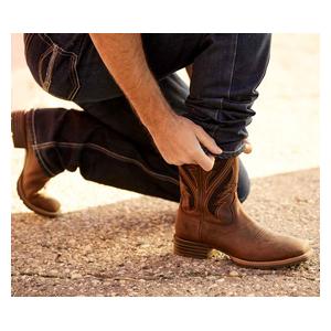 Hybrid VentTEK 11-in Cowboy Boots Distressed Tan - Item # 51068