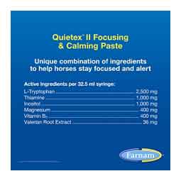 Quietex II Focusing and Calming Paste for Horses 32.5 ml - Item # 51072