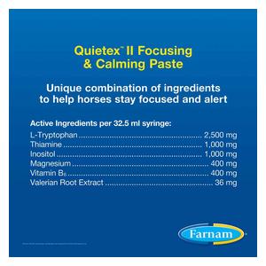 Quietex II Focusing and Calming Paste for Horses 32.5 ml - Item # 51072