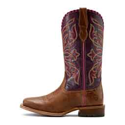 Showdown Square Toe 12-in Cowgirl Boots Dark Tan/Vino - Item # 51087