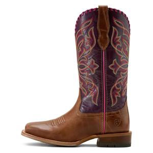 Showdown Square Toe 12-in Cowgirl Boots Dark Tan/Vino - Item # 51087