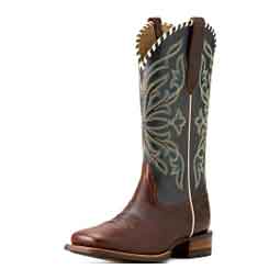 Showdown Square Toe 12-in Cowgirl Boots Espresso/Blue - Item # 51087