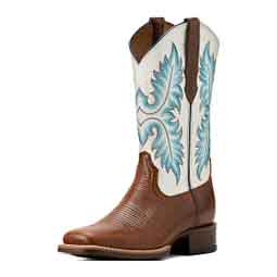 Canyon Point Square Toe 11-in Cowgirl Boots Ginger/White - Item # 51089