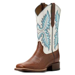 Canyon Point Square Toe 11-in Cowgirl Boots Ginger/White - Item # 51089