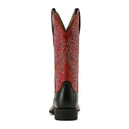 Round Up 12-in Stretch Fit Cowgirl Boots Black/Garnet - Item # 51091