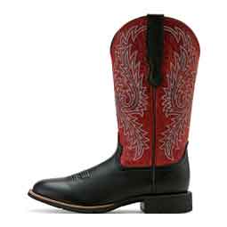 Round Up 12-in Stretch Fit Cowgirl Boots Black/Garnet - Item # 51091