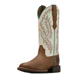 Round Up 12-in Stretch Fit Cowgirl Boots Sandstorm/Ivory - Item # 51091