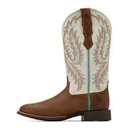 Round Up 12-in Stretch Fit Cowgirl Boots Sandstorm/Ivory - Item # 51091