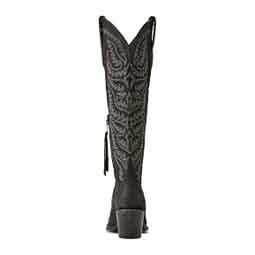 Laramie 18-in Stretch Fit Cowgirl Boots Distressed Black - Item # 51093
