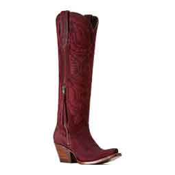 Laramie 18-in Stretch Fit Cowgirl Boots Burgundy Suede - Item # 51093