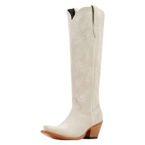 Laramie 18-in Stretch Fit Cowgirl Boots Oyster Suede - Item # 51093