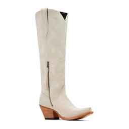 Laramie 18-in Stretch Fit Cowgirl Boots Oyster Suede - Item # 51093