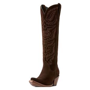 Laramie 18-in Stretch Fit Cowgirl Boots Roast Suede - Item # 51093