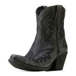 Chandler 7-in Cowgirl Boots Distressed Black - Item # 51095