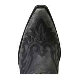 Chandler 7-in Cowgirl Boots Distressed Black - Item # 51095
