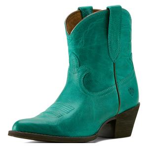 Maggie 8-in Cowgirl Boots Deep Turquoise - Item # 51096