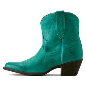 Maggie 8-in Cowgirl Boots Deep Turquoise - Item # 51096