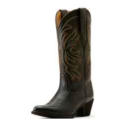 Heritage 12-in Stretch Fit Cowgirl Boots Black Deertan - Item # 51097