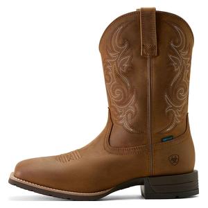 Hybrid Ranchway 11-in Waterproof Cowboy Boots Distressed Brown - Item # 51098