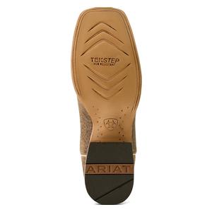 Gold Point 12-in Bison Leather Cowboy Boots Earth Brown/Blue - Item # 51101