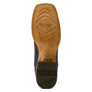 Rock Ridge 11-in Bison Leather Cowboy Boots Navy Bison/Ginger - Item # 51103