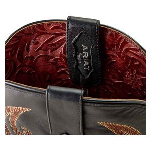 Classic Cash Full Quill 12-in Cowboy Boots Midnight Black - Item # 51108