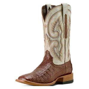 Classic Callen Caiman 12-in Cowboy Boots Whiskey/Taupe - Item # 51109