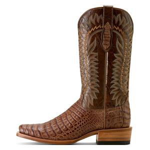 Futurity Finalist Caiman Belly Cowboy Boots Adobe Clay - Item # 51116